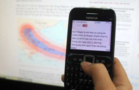 Nhà mạng nhắn tin cảnh báo bão Haiyan