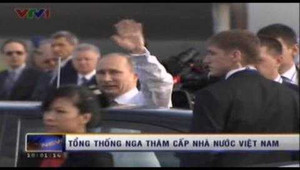 Những hình ảnh đầu tiên Tổng thống Putin tại Hà Nội