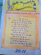 Cô bé lớp 3 viết chữ đẹp như in