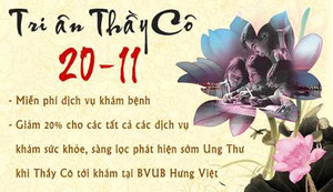 Bệnh viên ung bướu Hưng Việt tri ân nhà giáo Việt Nam