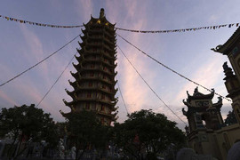 Khánh thành Bảo tháp Đại Bi lớn nhất Nam Định