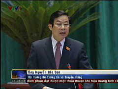 Video: Bộ trưởng Nguyễn Bắc Son trả lời chất vấn