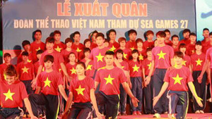 Xúc động lễ xuất quân của đoàn TTVN dự SEA Games 27
