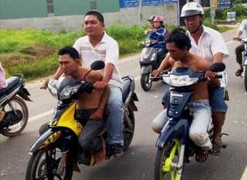 Clip: Bị đánh, hiệp sĩ vẫn lao theo bắt cướp