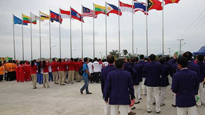 Lễ thượng cờ của đoàn Việt Nam tại SEA Games 27