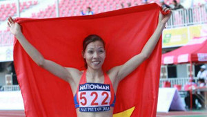 Clip: Vũ Thị Hương giành HCV điền kinh nội dung 100m nữ