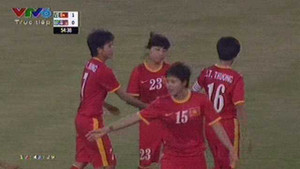 Clip: Tuyết Dung nhân đôi cách biệt cho tuyển Việt Nam