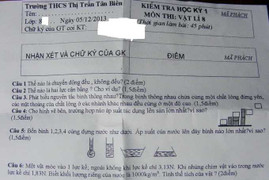 Đề thi 'khuyến mãi'... đáp án