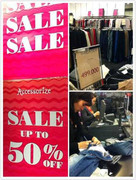 Siêu thị, trung tâm thương mại xả hàng, giảm giá sâu