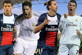 Trực tiếp màn đọ sức: Ronaldo vs Ibrahimovic - Real Madrid vs PSG