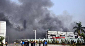 Clip: Cháy lớn ở khu công nghiệp Yên Phong, Bắc Ninh