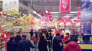 Tưng bừng chợ Tết trong siêu thị Metro