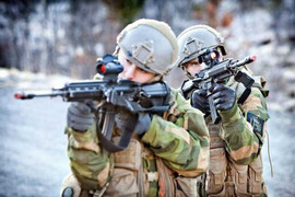 Binh sĩ Na Uy khoe khả năng tác chiến đô thị