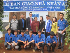 Ajinomoto trao tặng 21 căn nhà nhân ái