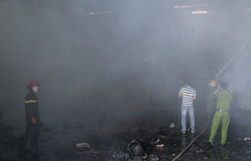 Bà hỏa thiêu rụi phim trường VTV