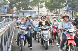 TP.HCM: Nguy cơ ùn ứ giao thông tại khu vực cầu Kiệu