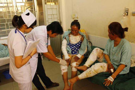 Nổ gas kinh hoàng, 2 người trọng thương