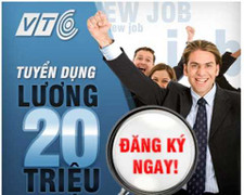 VTC tuyển dụng nhân sự trẻ lương cao