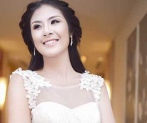 Ngọc Hân diện áo cưới đẹp lung linh