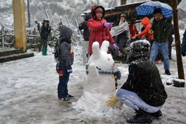 Tuyết rơi trắng Sapa: Tour đắt khách, nhà nghỉ 'hét' giá gấp đôi