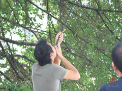 Trưởng CA xã bắn chim, 2 người nhập viện