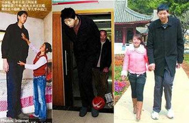 Chàng cao gần 2.3m tìm thấy người yêu xinh xắn