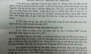 Tuyển dụng khuất tất, Giám đốc Sở GD-ĐT Nghệ An bị thanh tra