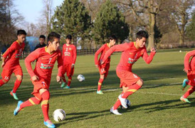 U19 Việt Nam luyện binh trước giờ đấu AFC Wimbledon
