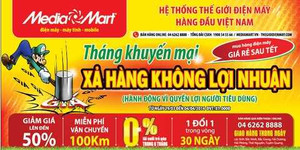 Media Mart tặng miễn phí 5000 chai nước giặt Ariel
