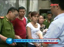 Clip: Vây bắt tội phạm ma túy chống trả quyết liệt ở Hải Phòng