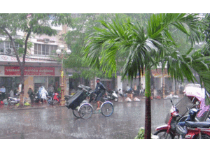 Nhiều tỉnh miền Bắc có mưa rào và dông lốc