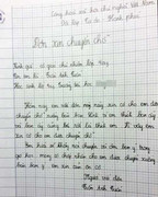 Những bức thư tình trẻ tiểu học gây sốt dân mạng