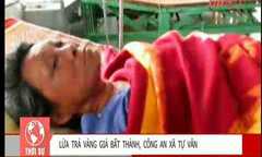 Lừa trả vàng giả bất thành, công an xã tự vẫn