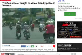 Bắt cướp nhờ camera hành trình ở VN gây sốt trên báo Tây