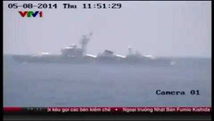 Clip: Tàu tuần tiễu, tàu hộ vệ tên lửa TQ xuất hiện tại khu vực giàn khoan