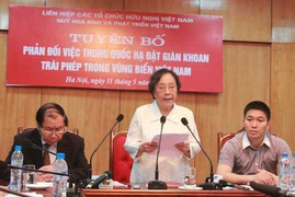 Nguyên Phó Chủ tịch nước phản đối Trung Quốc xâm phạm chủ quyền Việt Nam