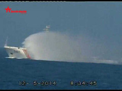 Clip: Tàu hải cảnh TQ tiếp tục uy hiếp tàu thực thi pháp luật VN