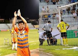 Hy hữu: Văn Quyến sút rách lưới đội bóng Ấn Độ