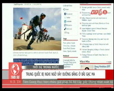 Trung Quốc bị nghi ngờ xây đường băng ở bãi Gạc Ma