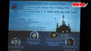 Tọa đàm Luật quốc tế xung quanh việc TQ hạ đặt giàn khoan