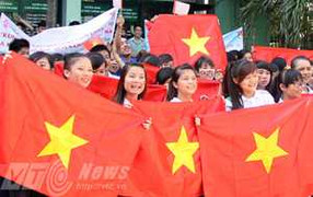 Ảnh: Nghìn sinh viên Đà Nẵng mít tinh lên án Trung Quốc