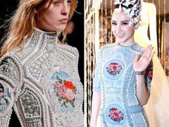 Kim 'siêu vòng ba' đụng váy Angela Phương Trinh