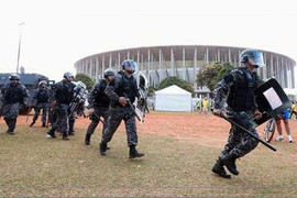 Brazil huy động 157.000 nhân viên an ninh cho World Cup 2014