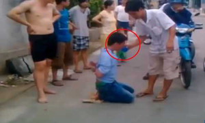 Clip: Người Sài Gòn bắt trộm trói lại, cho uống nước