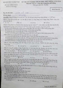 Đề thi, đáp án tốt nghiệp THPT môn Vật lý 2014