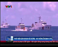Giàn khoan Hải Dương 981 liên tục dịch chuyển