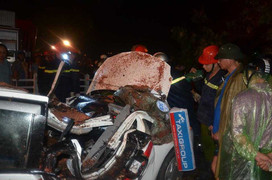 Hà Nội: Cây xanh đổ đè taxi, tài xế tử vong tại chỗ