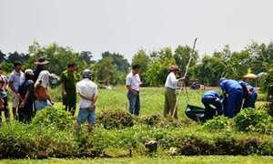 Sát hại bạn nhậu, ném xác xuống ruộng