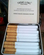 Phản cảm bao bì thuốc lá Thăng Long loại hộp sắt