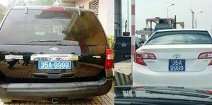 Xôn xao 2 ô tô cùng mang biển xanh 'tứ quý tài'